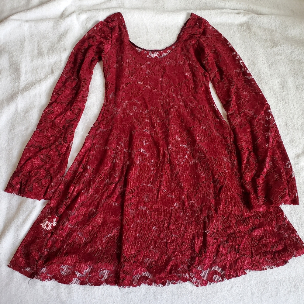 Arabella Wine Dress